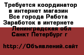 Требуется координатор в интернет-магазин - Все города Работа » Заработок в интернете   . Ленинградская обл.,Санкт-Петербург г.